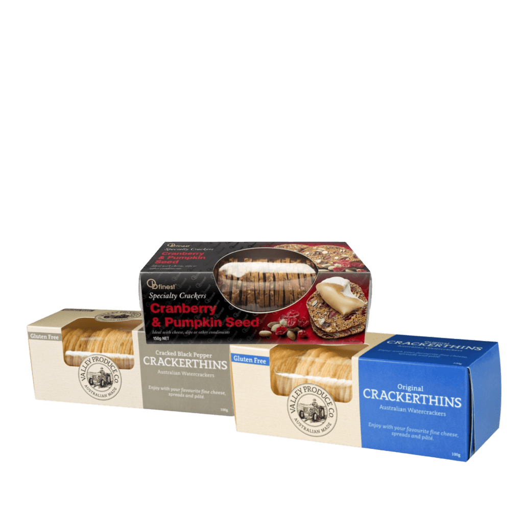 Natural Wafer Crackers Perfect with Australian cheeses